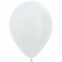 Latex ballonnen PEARL WHITE