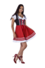 Mini Drindl zwart/rood
