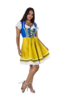 Mini Dirndl geel/blauw