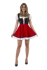 Dirndl rood/zwart