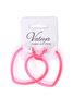 Oorbellen hart neon pink