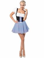 Dirndl Eva blauw