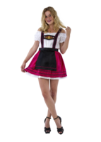 Cherry Pink satijnen rok