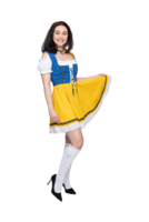Dirndl geel/blauw