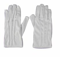 Korte handschoen wit