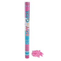 Confetti shooter baby 60 cm roze
