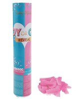 confetti shooter baby 20 cm roze