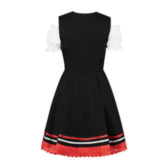 Mini Dirndl zwart/rood