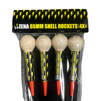 Zena 65mm Shell Rockets 4st