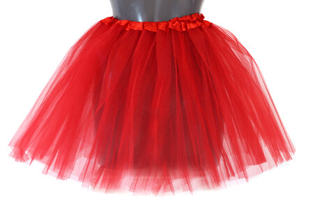 Tulle rokje rood