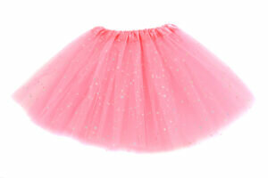 Tule rokje met licht en glitter rose