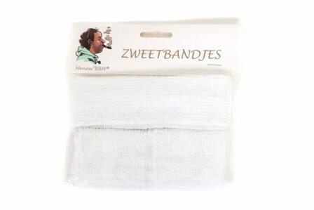 Set zweetbandjes wit