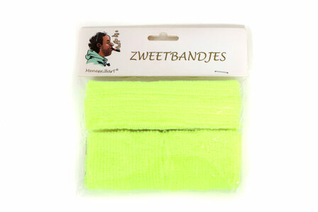 Set zweetbandjes geel