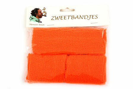 set zweetbandjes oranje