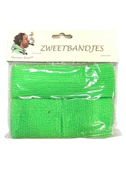 set zweetbandjes groen