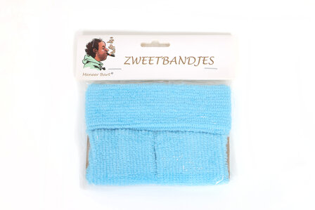 set zweetbandjes turquoise