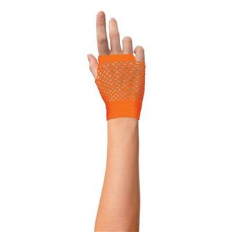 Nethandschoen kort fluo oranje