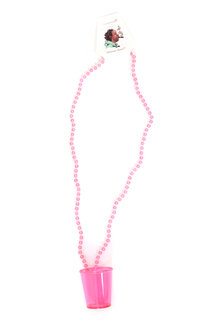 Ketting shotglas pink