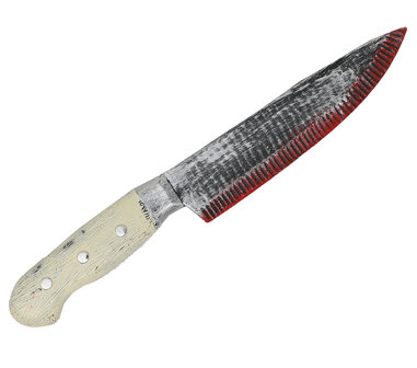 Kitchen knife with blood