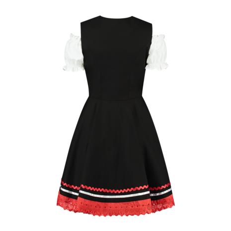 Mini Dirndl zwart/rood