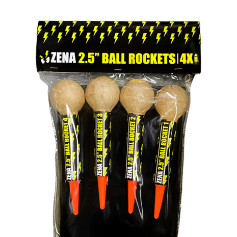 Zena 2,5" Ball Rockets 4st