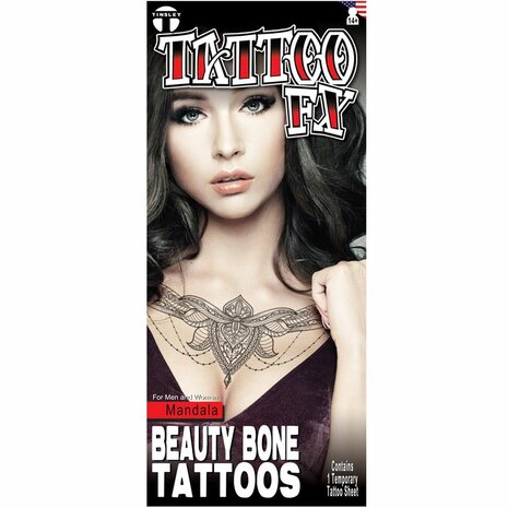 FX tattoo collar bone mandala