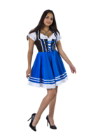 Mini Drindl zwart/blauw