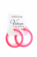 Oorbellen neon pink