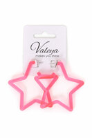 Oorbellen ster neon pink