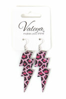 Oorbellen flash white panter