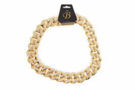 Pooierketting goud met strass