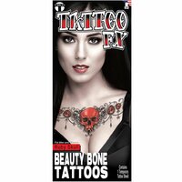 FX tattoo collar bone ruby skull